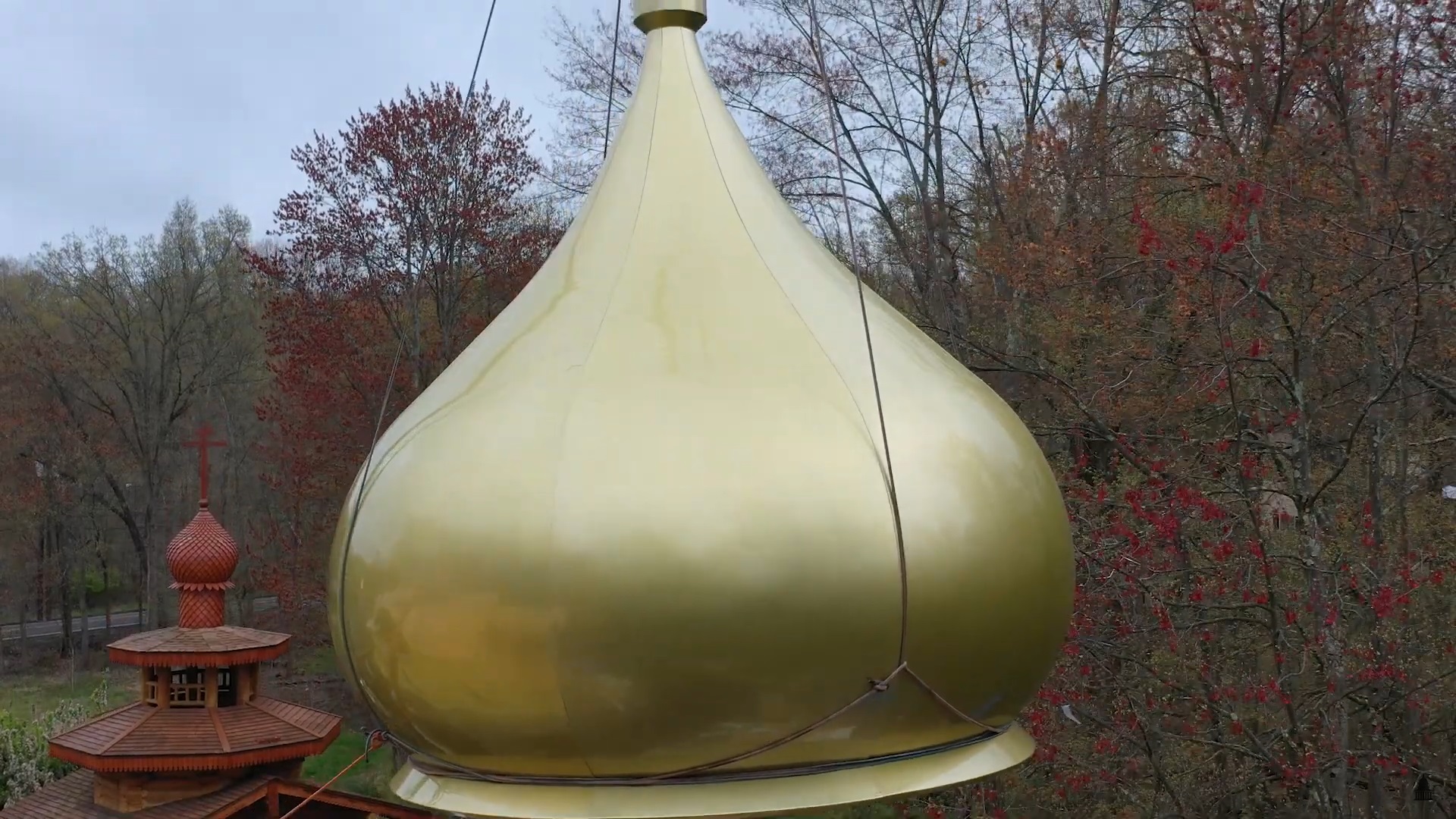 Architectural Fiberglass (FRP) Dome Installation - St. Michael's Orthodox Church